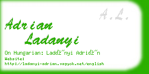 adrian ladanyi business card